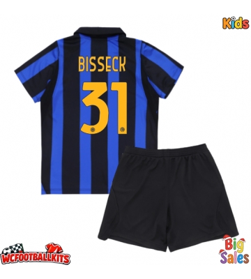 Inter Milan Yann Bisseck #31 Replica Home Stadium Kit for Kids 2026-27 Short Sleeve (+ pants)